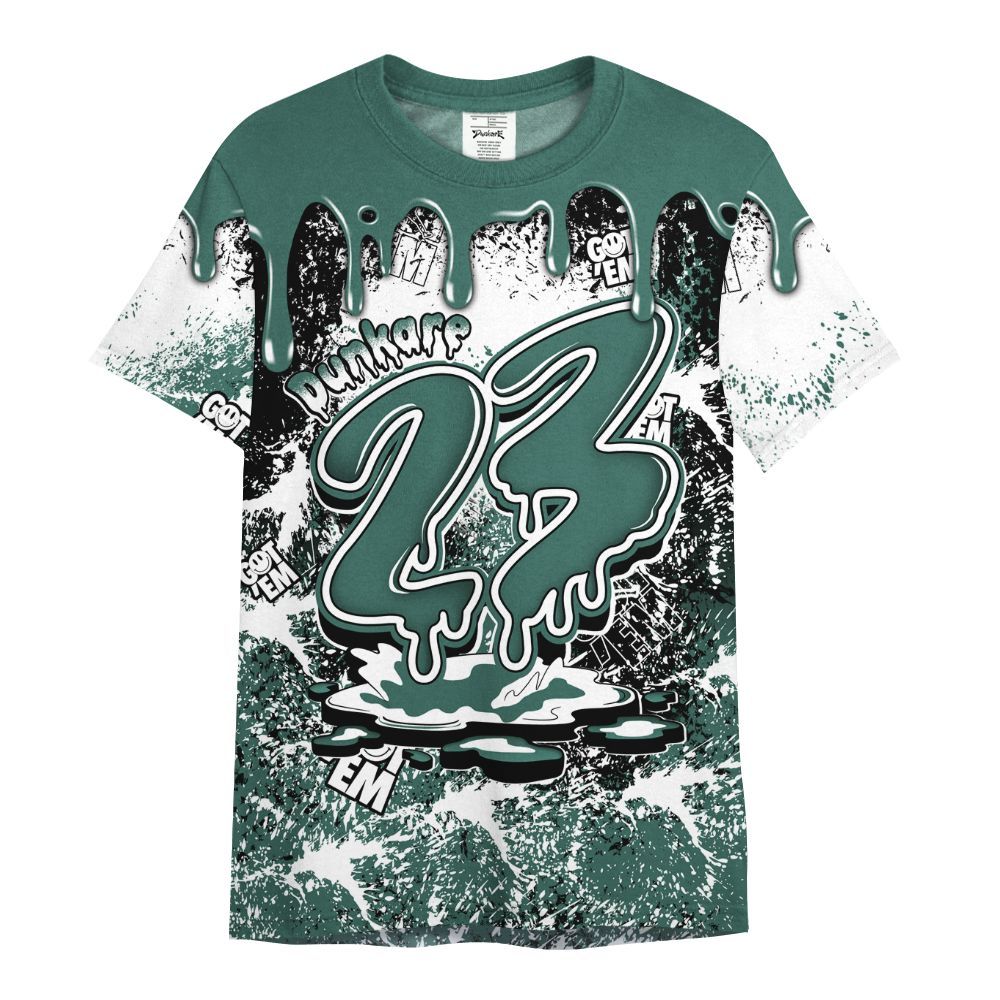 Shirt To Match Low OG Oxidized Green 1s - Dripping 23 Drip All Over Print