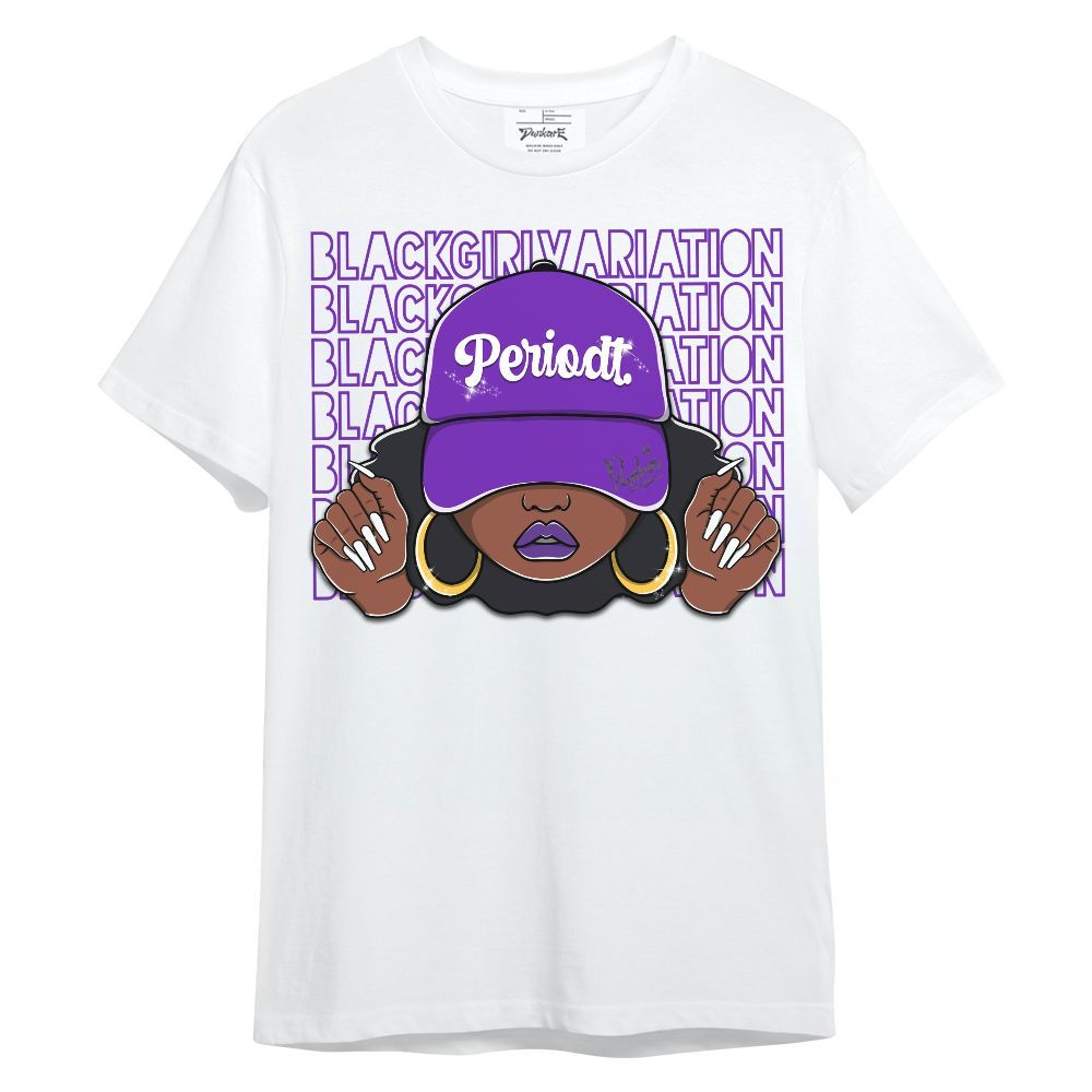 Shirt To Match Retro Dark Iris 3s - Black Girl Variation Unisex Shirt