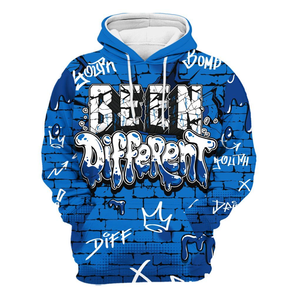Hoodie To Match Blueberry 12s - Been Different Drippin Streetwear All Over Print