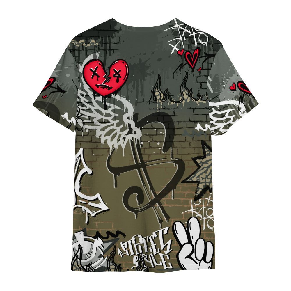 Shirt To Match Retro Family Affair 3s - Been Dif2erent Drip Graffiti All Over Print