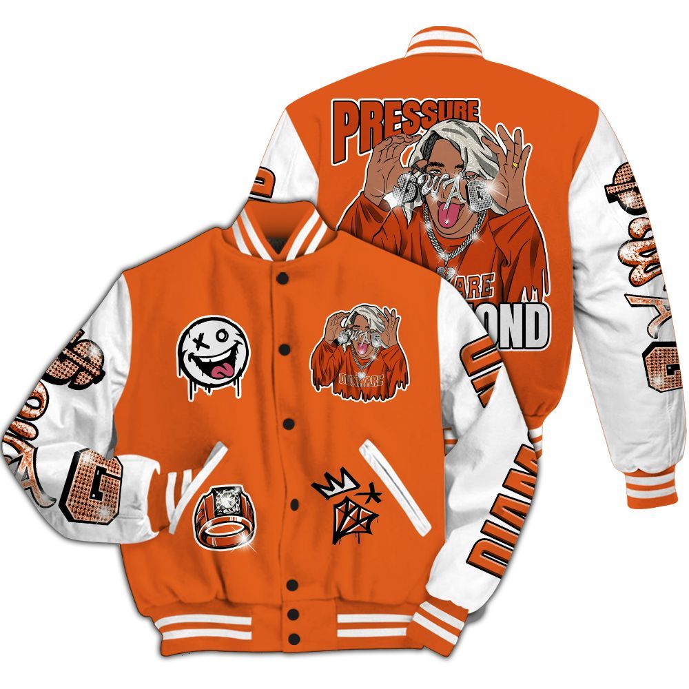 Varsity Jacket To Match High OG Starfish 1s - Pressures Makes Varsity Jacket To Match All Over Print