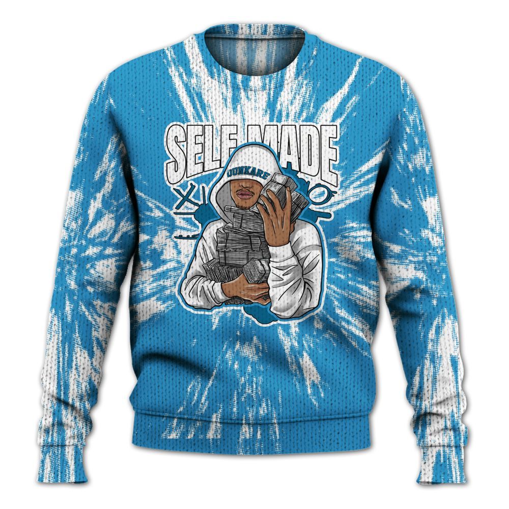 Knitted Sweater To Match Powder Blue 9s - Selfmade Lux