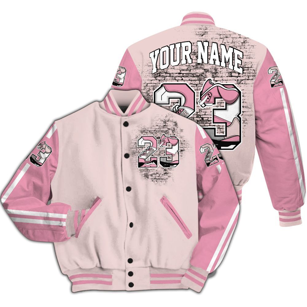 Varsity Jacket To Match Dunk Low KD 17 Aunt Pearl - Custom Name Number 23 5s All Over Print