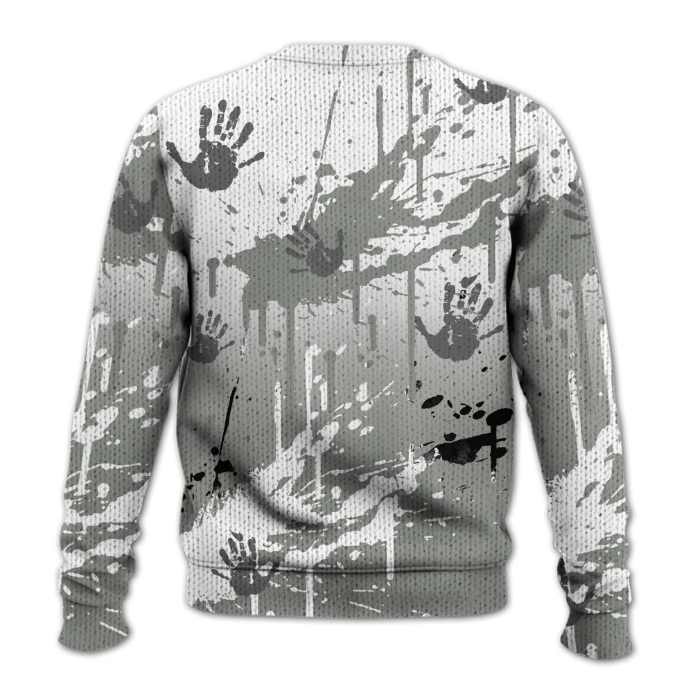 Knitted Sweater To Match Paris Cement Grey 4s - Rag 2 Riches