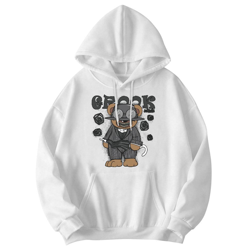 Sweatshirt To Match White Thunder 4s - Swindler Bear Graphic
