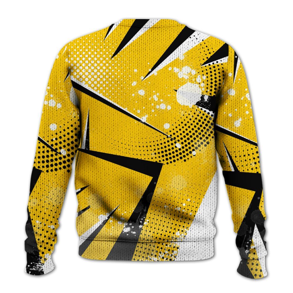 Knitted Sweater To Match Vivid Sulfur 4s - Poly Trust No One Dripping