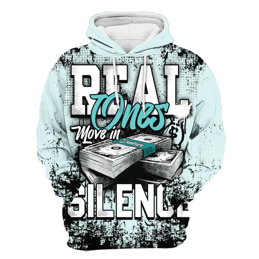 Hoodie To Match KD 4 Easter Mint Candy - Move In Silence Money Retro All Over Print