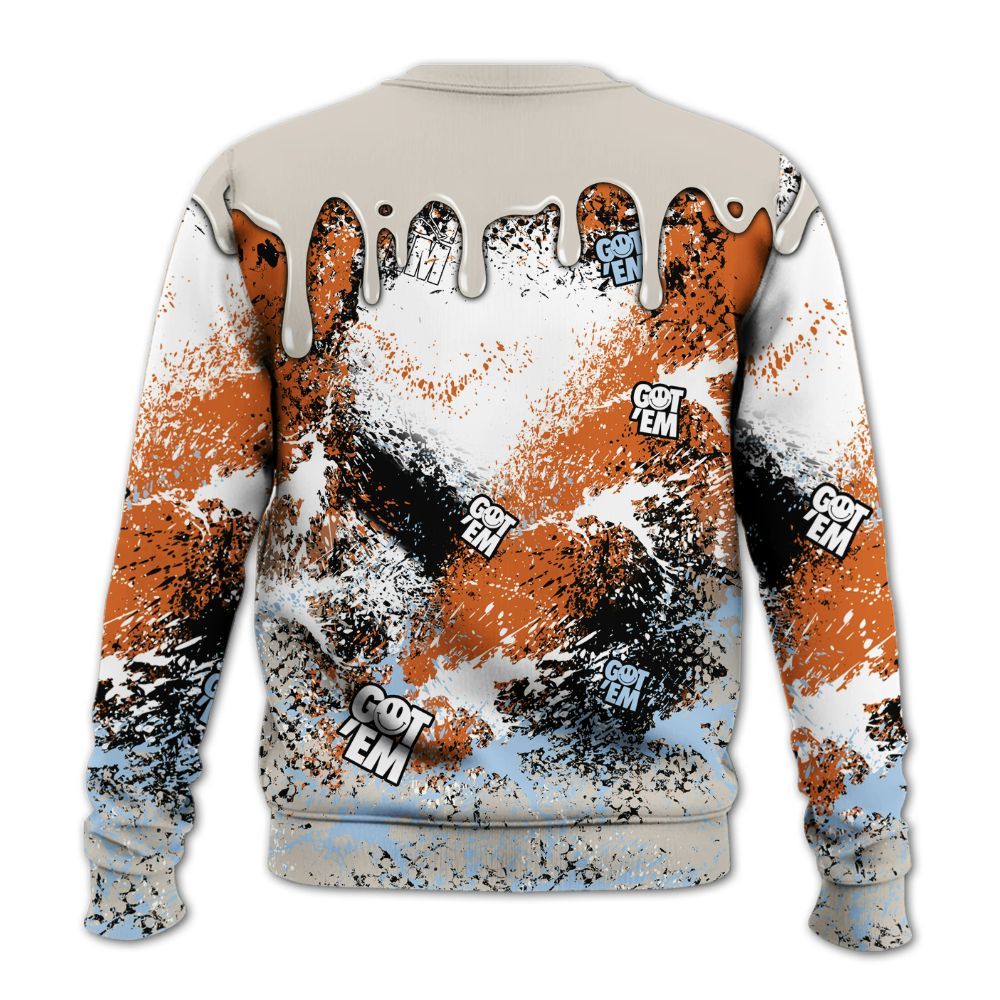 Sweatshirt To Match SE Craft 5s - Dripping 23 Drip All Over Print