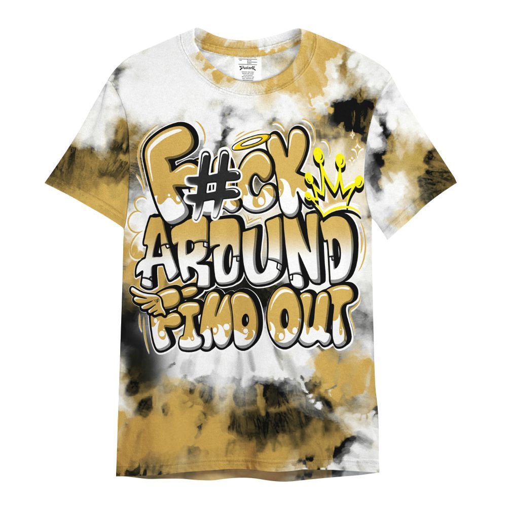 Shirt To Match Retro Light Ginger 14s - Tie Dye FK Around Find Out All Over Print