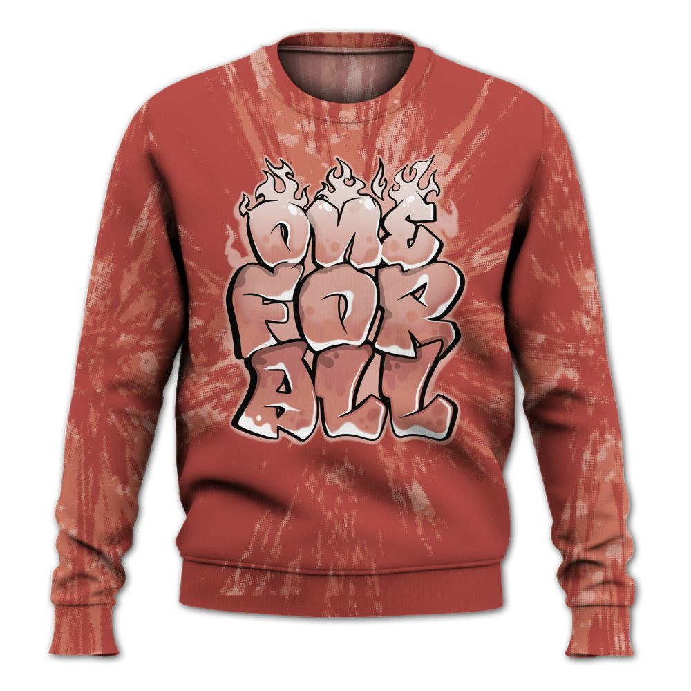 Sweatshirt To Match Dune Red 13s - Ones For All Graphic Luxury All Over Print