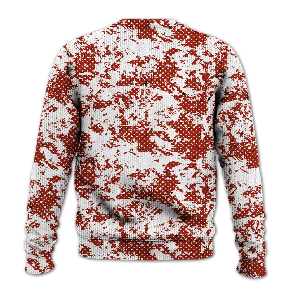 Knitted Sweater To Match Red Cement 4s - Show Me The Money Retro