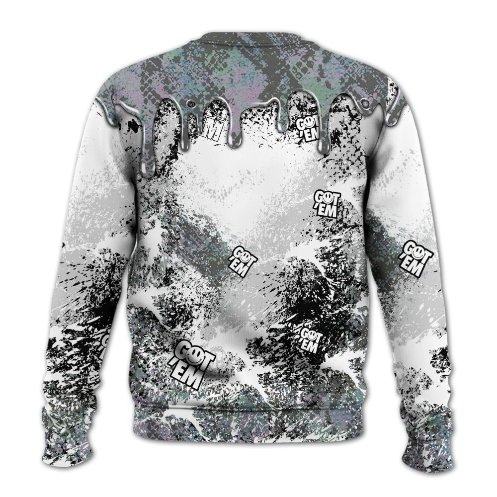 Sweatshirt To Match Low CNY Year Of The Snake 11s - Dripping 23 Drip All Over Print