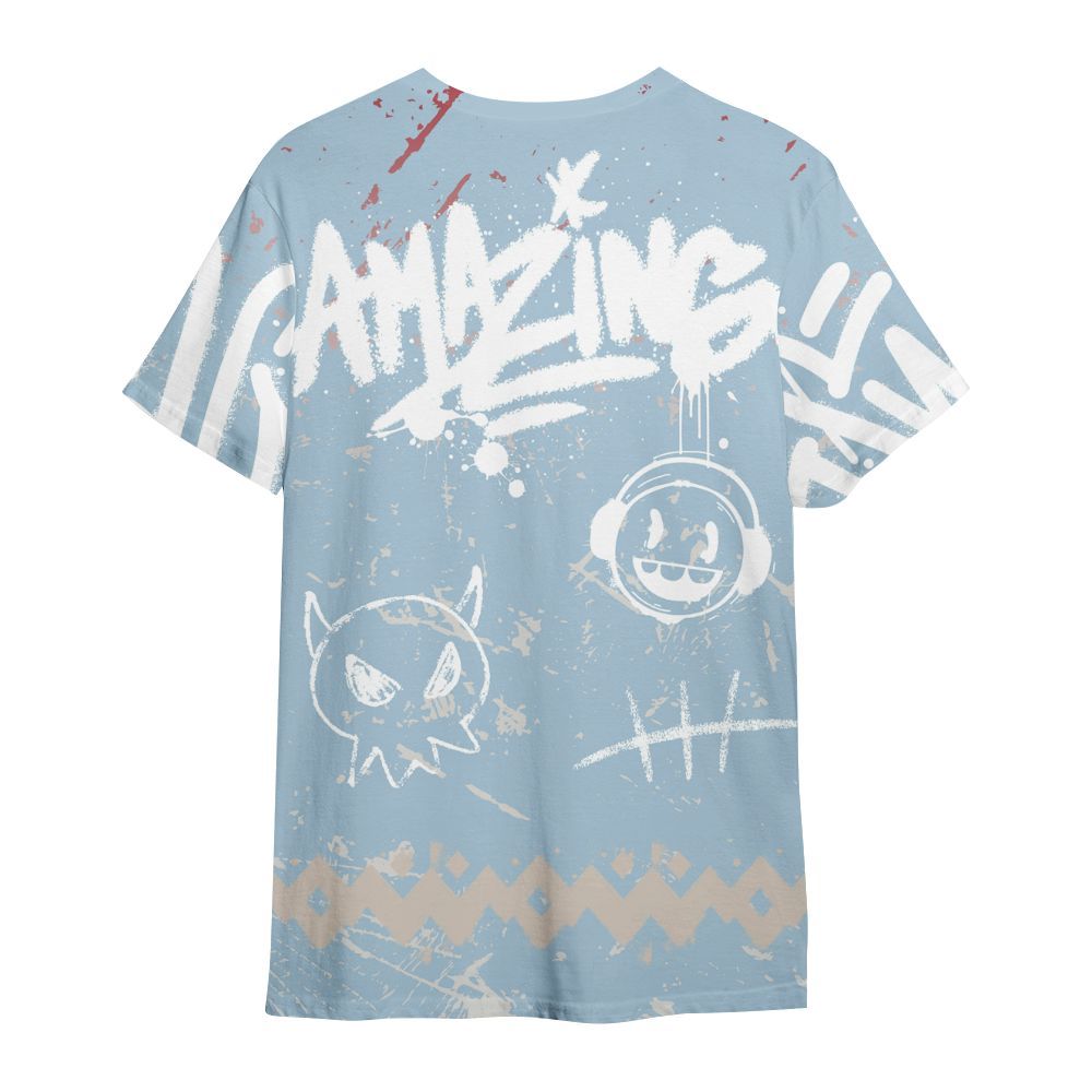 Shirt To Match High OG Alaska 1s - Friday Sneaker Crayon All Over Print