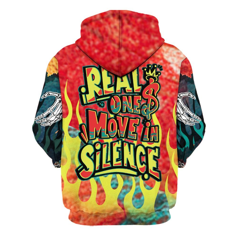 Hoodie To Match Kobe 8 What The - Ones Move In Silence Graphic Trapped All Over Print