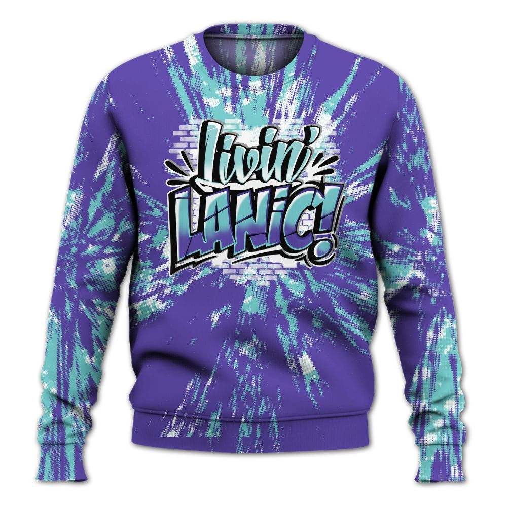 Sweatshirt To Match Low Hornets 1s - Living Large Graphic Luxury All Over Print