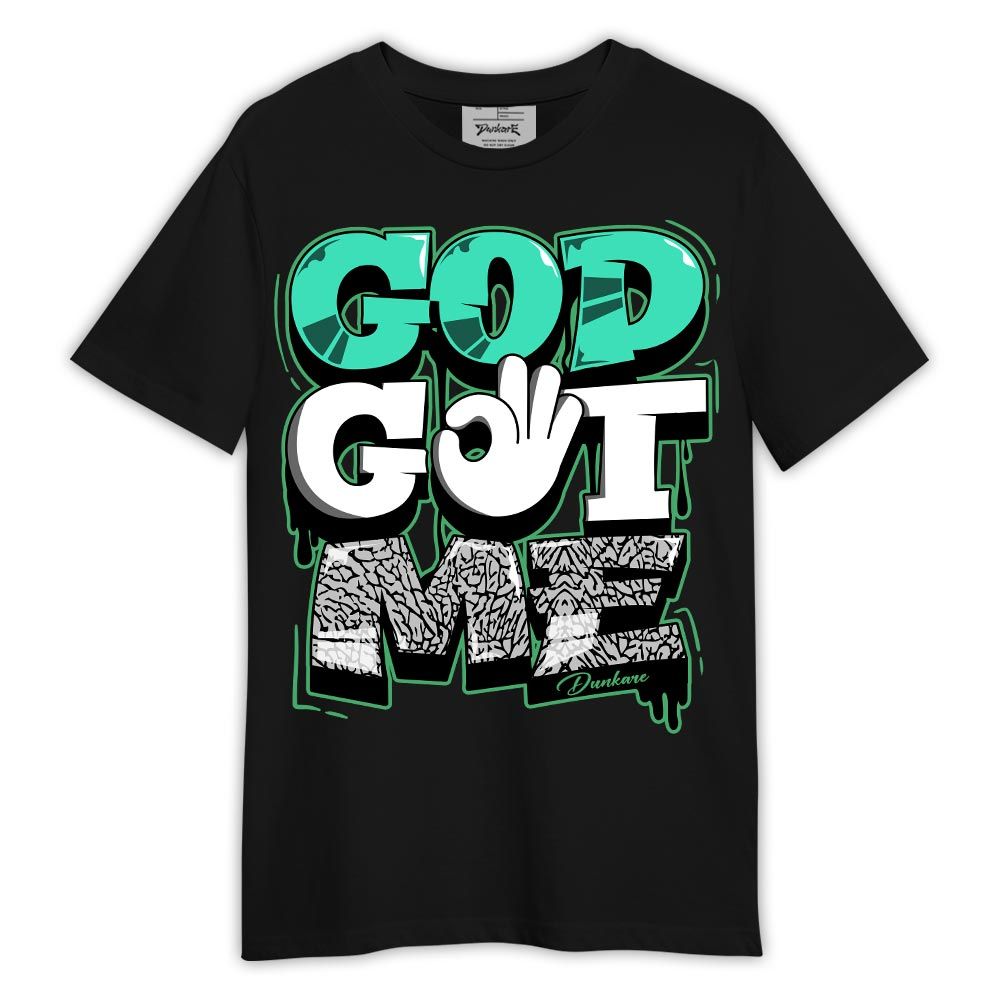 Shirt To Match Black Green Glow 3s - God And Me Shirt Green Glow 3s Outfit