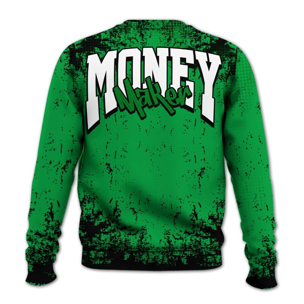 Sweatshirt To Match Low Lucky Green 1s - Move In Silence Money Street Retro All Over Print