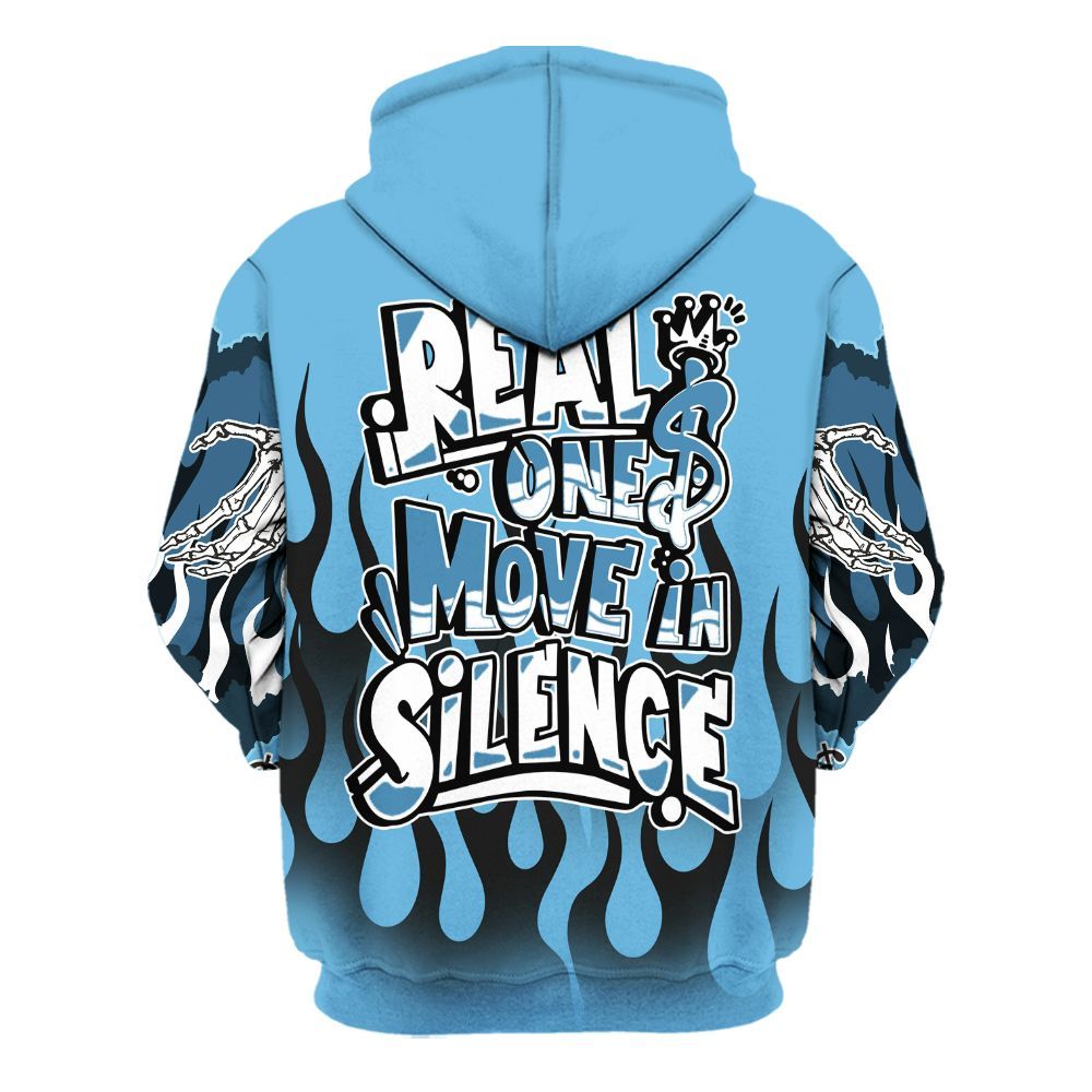 Hoodie To Match Melo 12s - Ones Move In Silence Graphic Trapped All Over Print