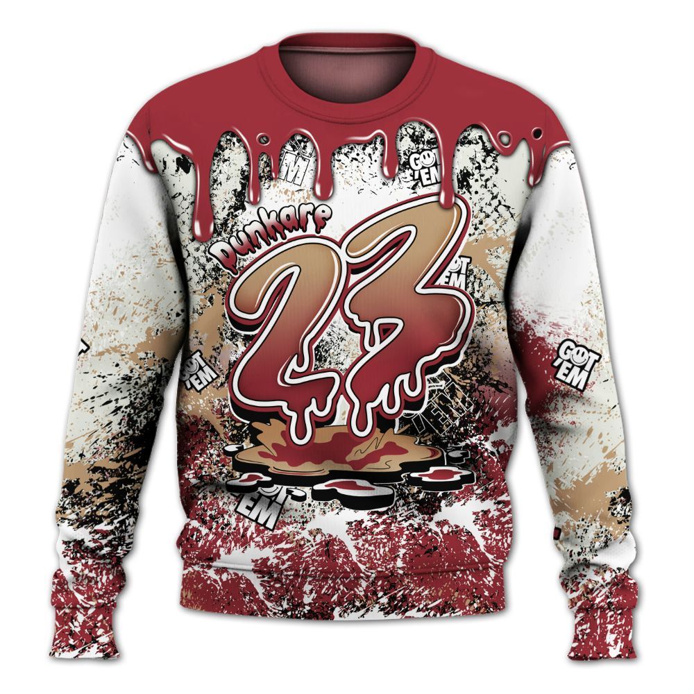 Sweatshirt To Match Chicago 2025 40s Shirt, Dripping 23 Drip All Over Print