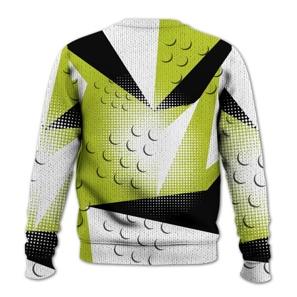 Knitted Sweater To Match Bright Cactus 13s - Poly Custom Name Number 23 5s