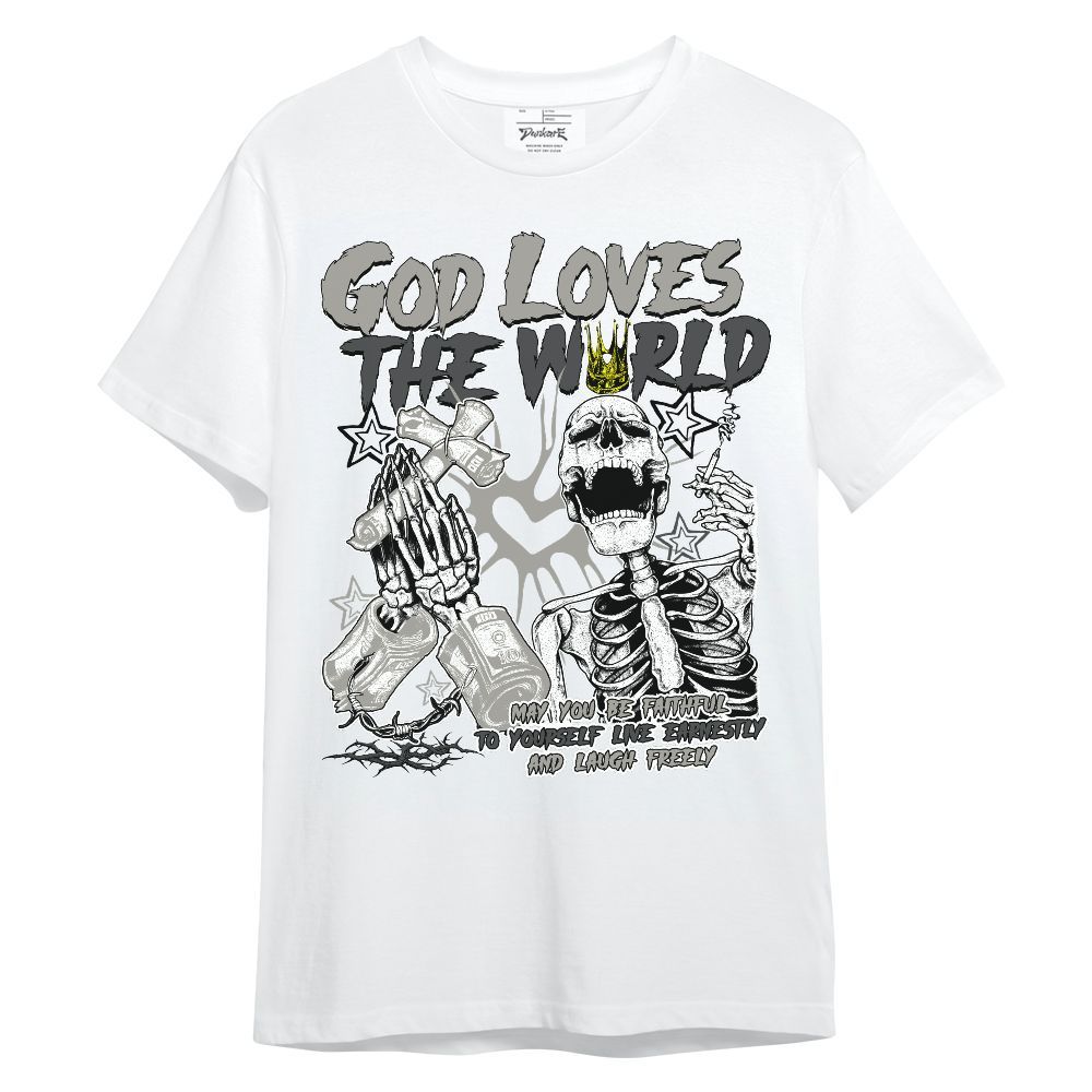 Shirt To Match High Satin Shadow 1s - God Loves The World Unisex Shirt
