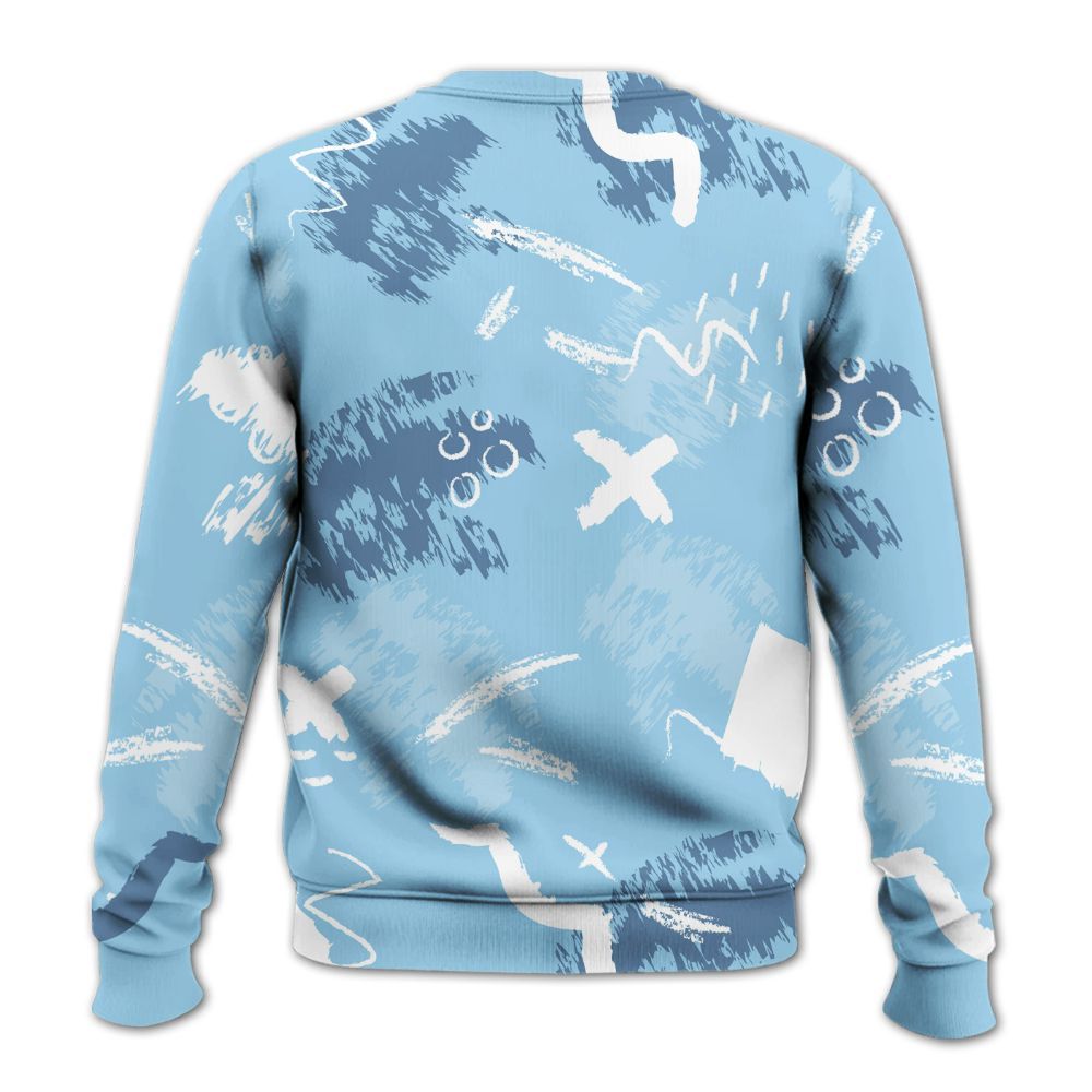 Sweatshirt To Match Legend Blue 11s - Hustle Grind Pray Graphic Street Style All Over Print