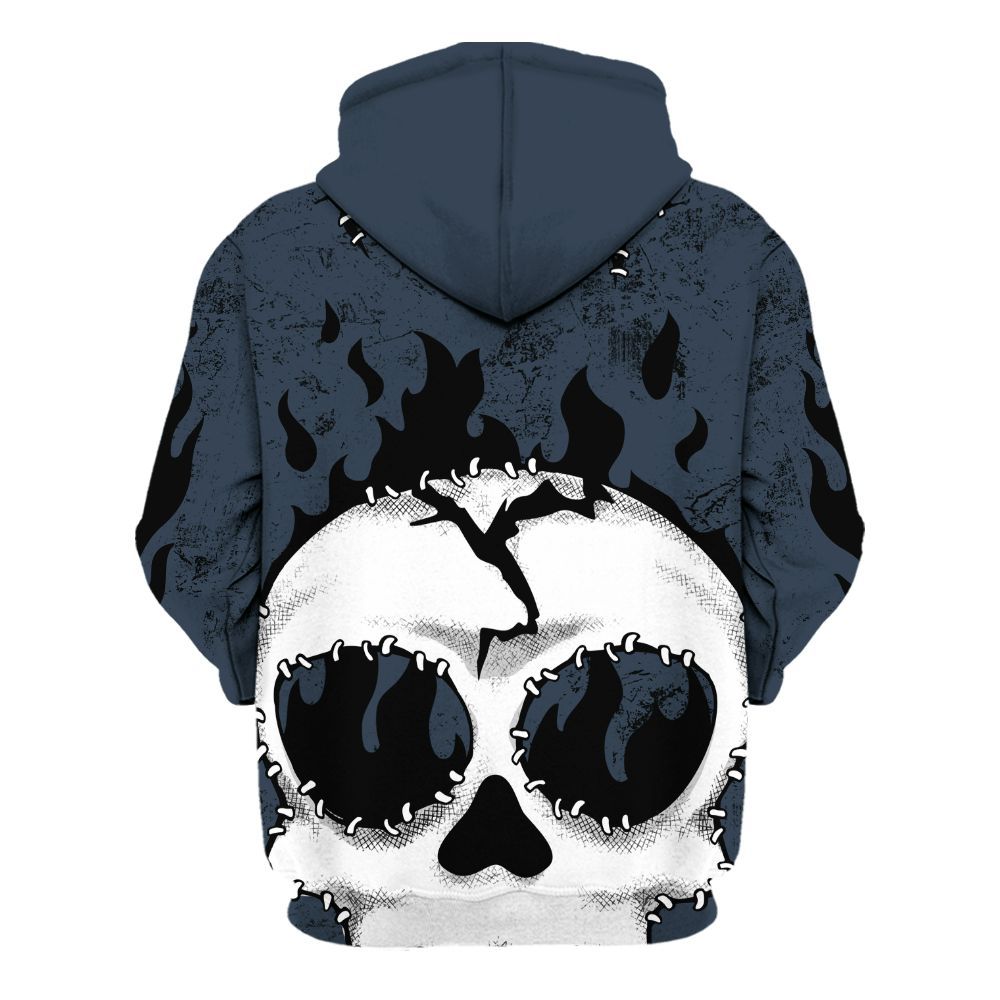 Hoodie To Match Retro Olympic 6s - Cracked Skull Stitches All Over Print