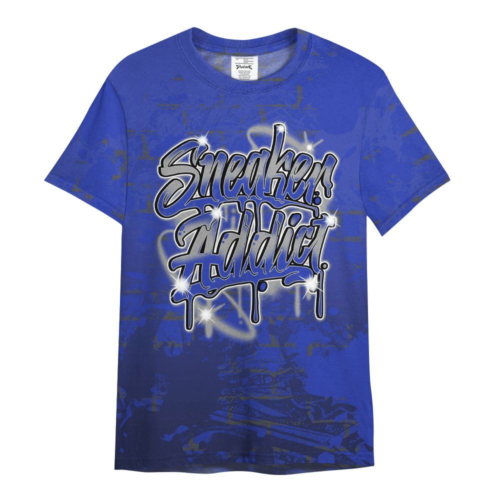 Shirt To Match Air Max Plus Black Racer Blue - Addiction Sneakers Graphic Street Art All Over Print
