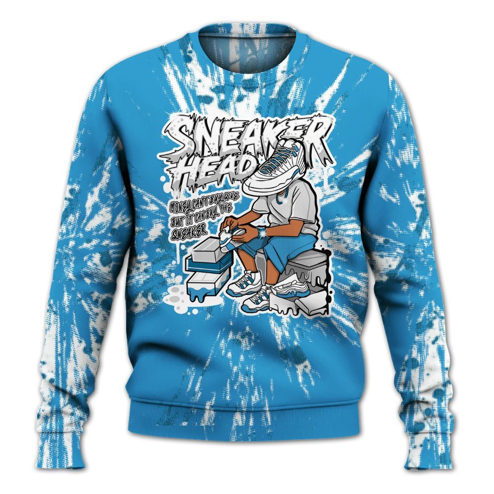 Sweatshirt To Match Powder Blue 9s - Sneakers Headache Graphic Luxury All Over Print