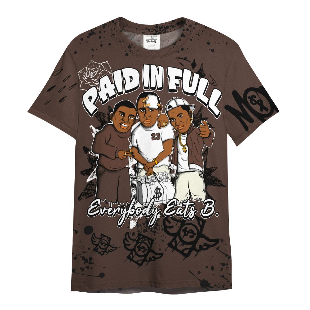 Shirt To Match SoleFly Cafecito 12s - Everybody Paid In Full Crayon All Over Print