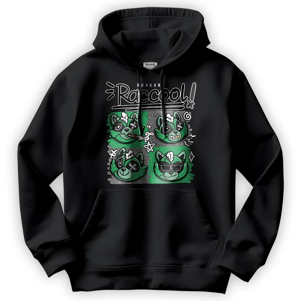 Sweatshirt To Match Hoodie Raccool Raccoon, 3 Green Glow Hoodie To Match Sneaker 2404 DNY