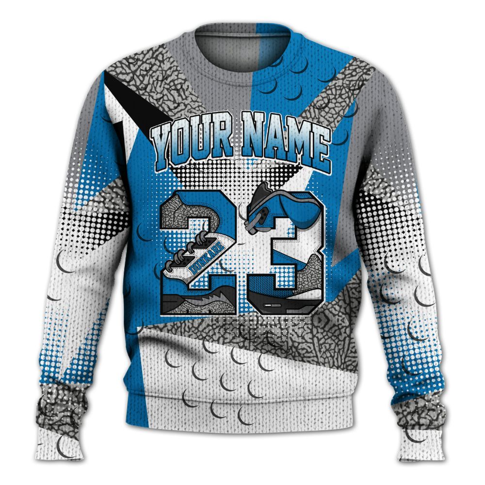 Knitted Sweater To Match Wizards 3s - Poly Custom Name Number 23 5s