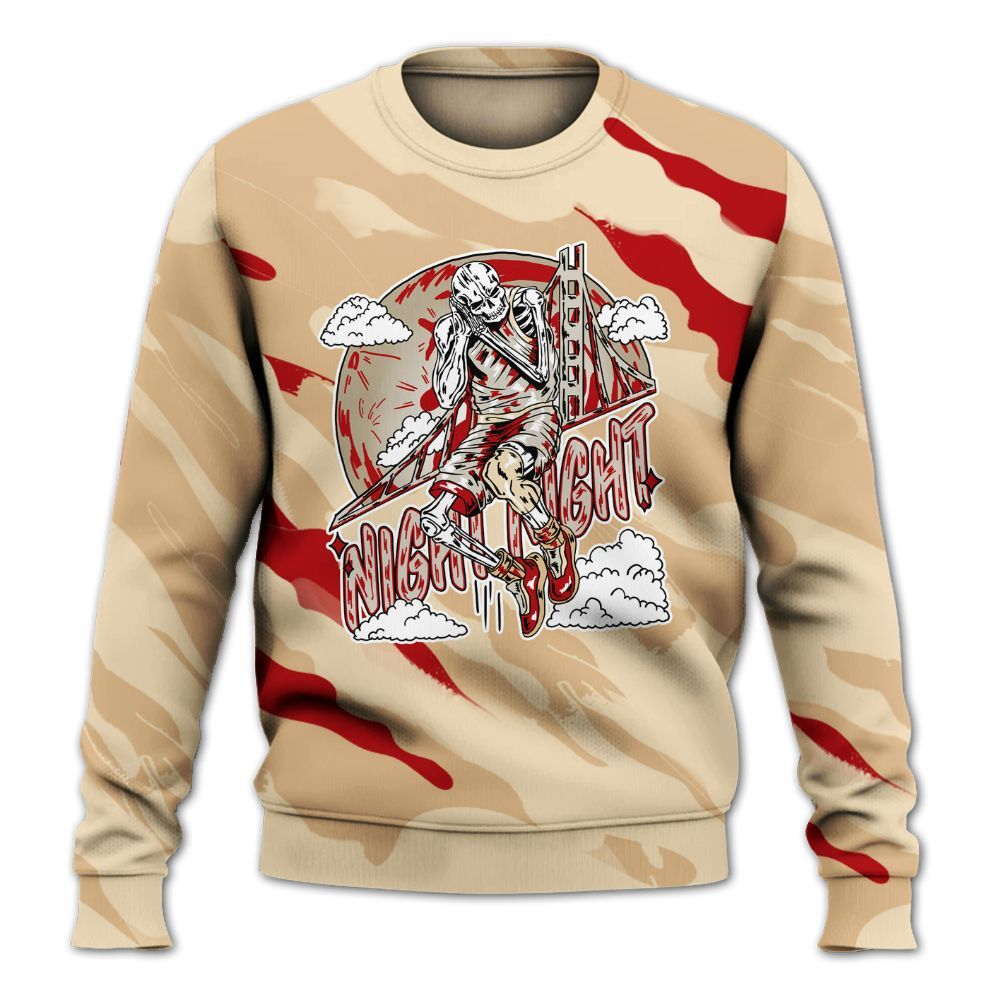 Sweatshirt To Match Dunk Low Strawberry Waffle - Seeya Skeleton Colored All Over Print