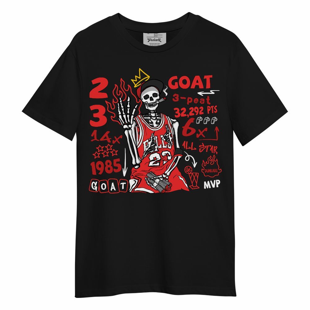 Shirt To Match Red Thunder 4s - Number 23 G.0.A.T Streetwear Unisex Shirt