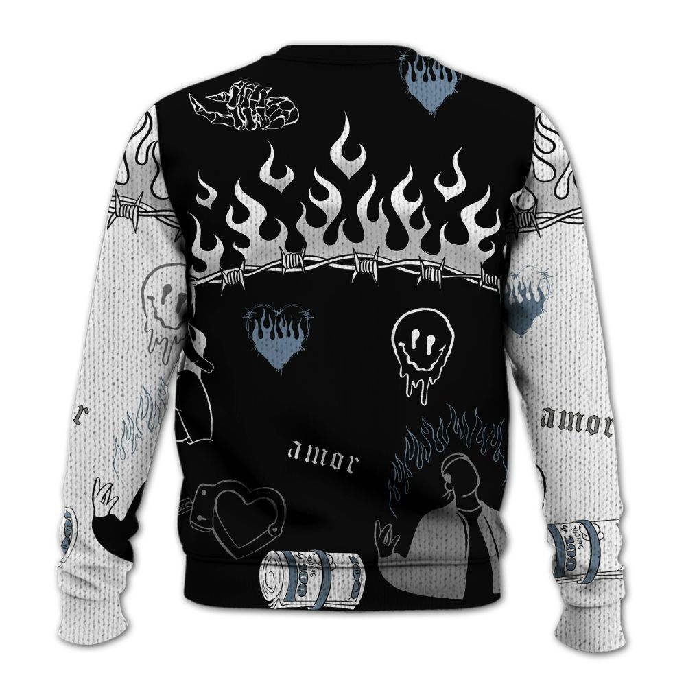 Knitted Sweater To Match Black Chrome 6s - Snake Trust No One