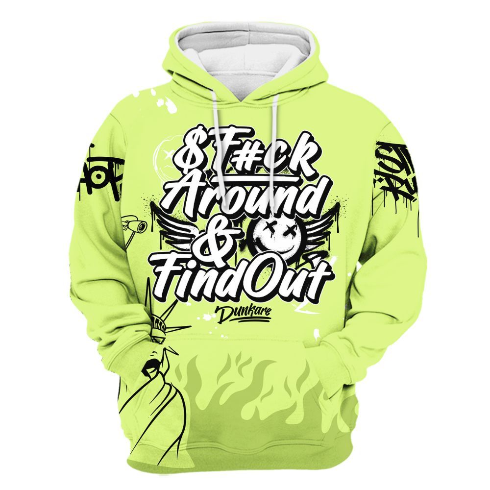Hoodie To Match Air Max SNDR Volt - Graphic Fck Around Find Out All Over Print