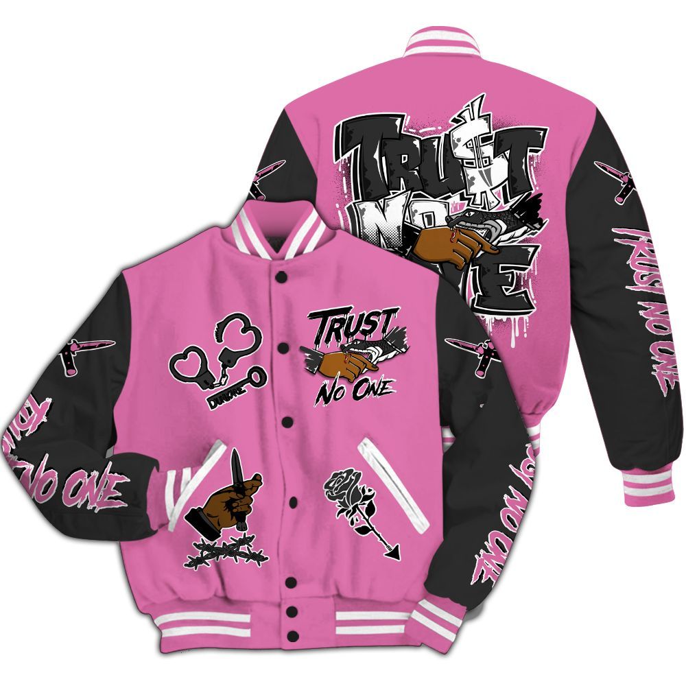 Varsity Jacket To Match Air Force 1 ParaNoise 3.0 - Trust No One Dripping All Over Print
