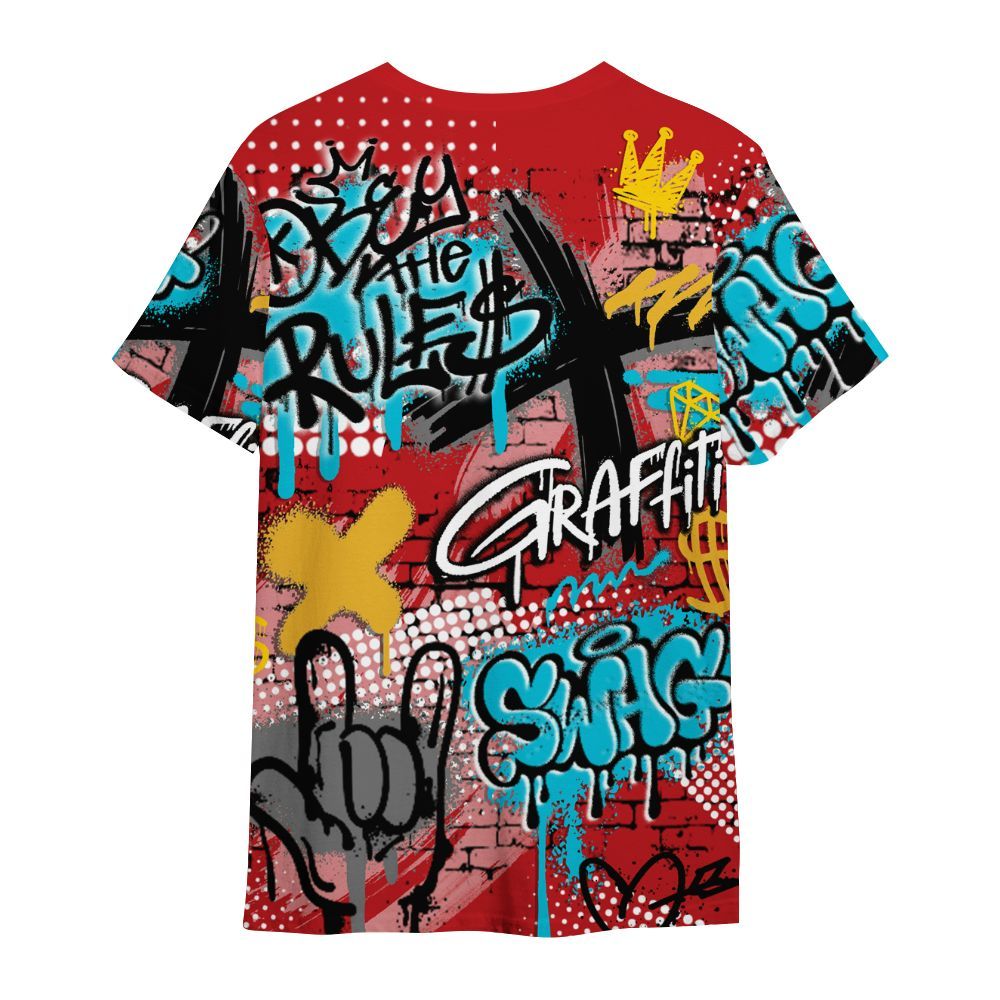 Shirt To Match Dunk Low Fruity Pebbles - True It Real Graffiti Streetwear All Over Print