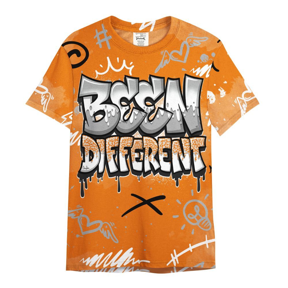 Shirt To Match Orange Citrus 3s - Drip Been Di2ferent All Over Print