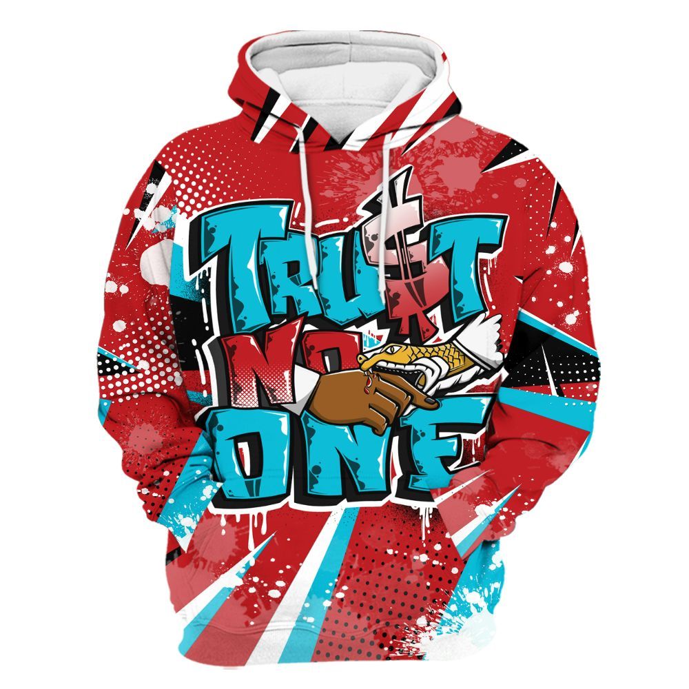 Hoodie To Match Dunk Low Fruity Pebbles - Poly Trust No One Dripping All Over Print