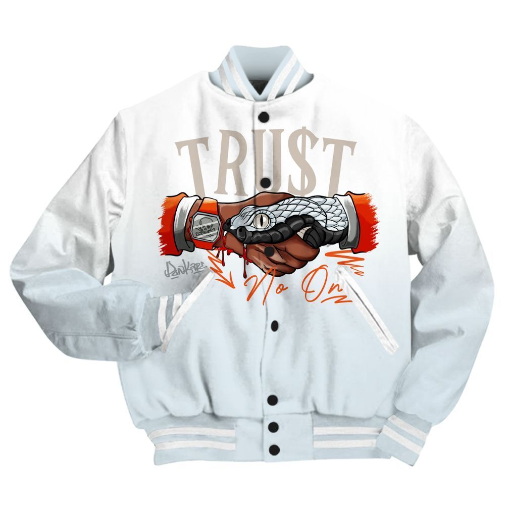 Varsity Jacket To Match High OG Alaska 1s - Trust No One Drip All Over Print