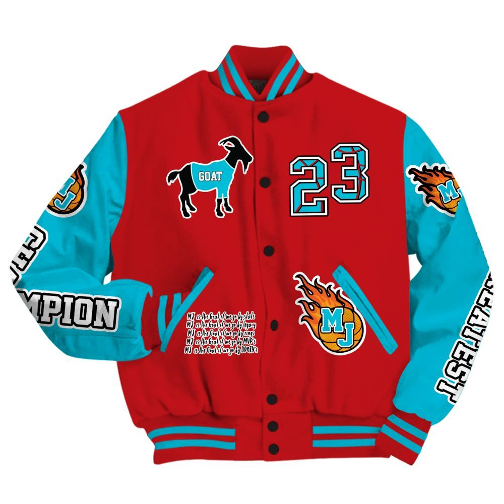 Varsity Jacket To Match Dunk Low Fruity Pebbles - 23 G.0.A.T Jump Up Basketball All Over Print