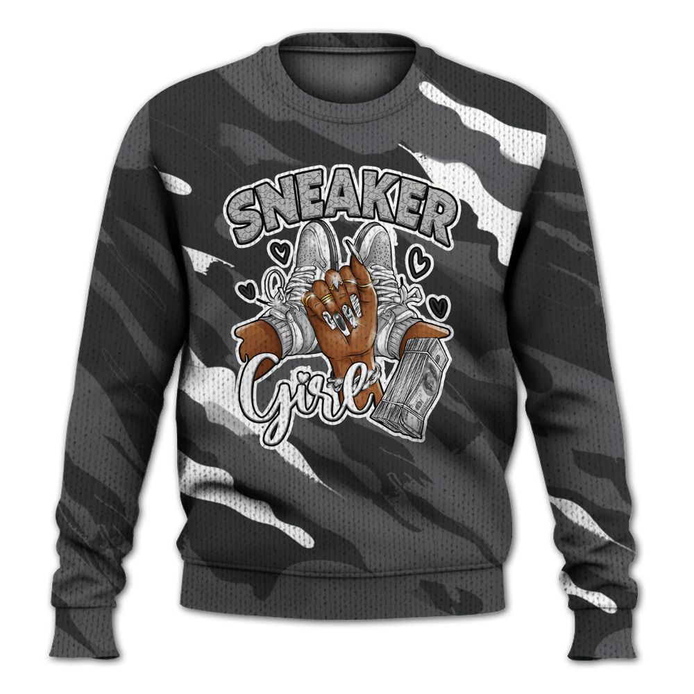 Knitted Sweater To Match White Thunder 4s - Sneakerz Girlz Colored