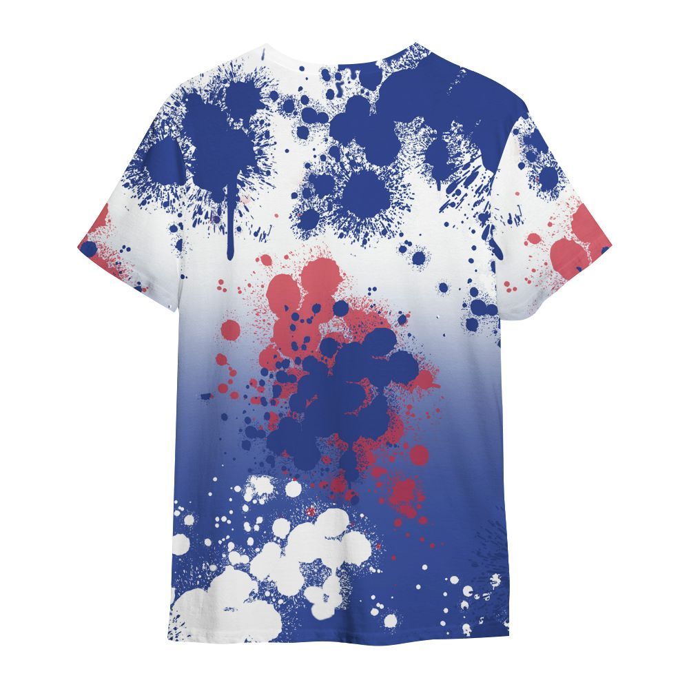 Shirt To Match Air Griffey Max USA Red White Blue 1s - God Blessed Ink Drip All Over Print
