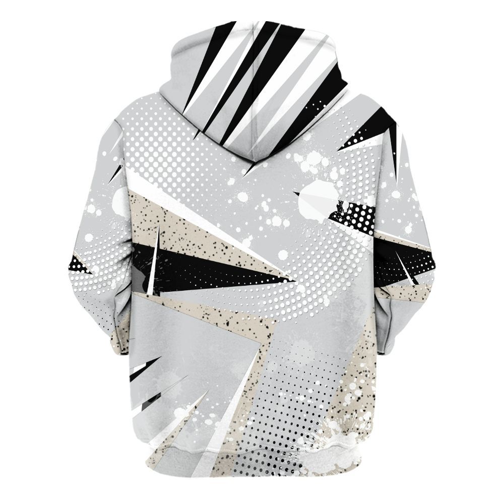 Hoodie To Match Metallic Silver 2024 5s - Poly Trust No One Dripping All Over Print