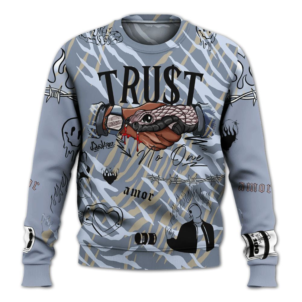 Sweatshirt To Match Ja 2 Induction - Snake Trust No One All Over Print