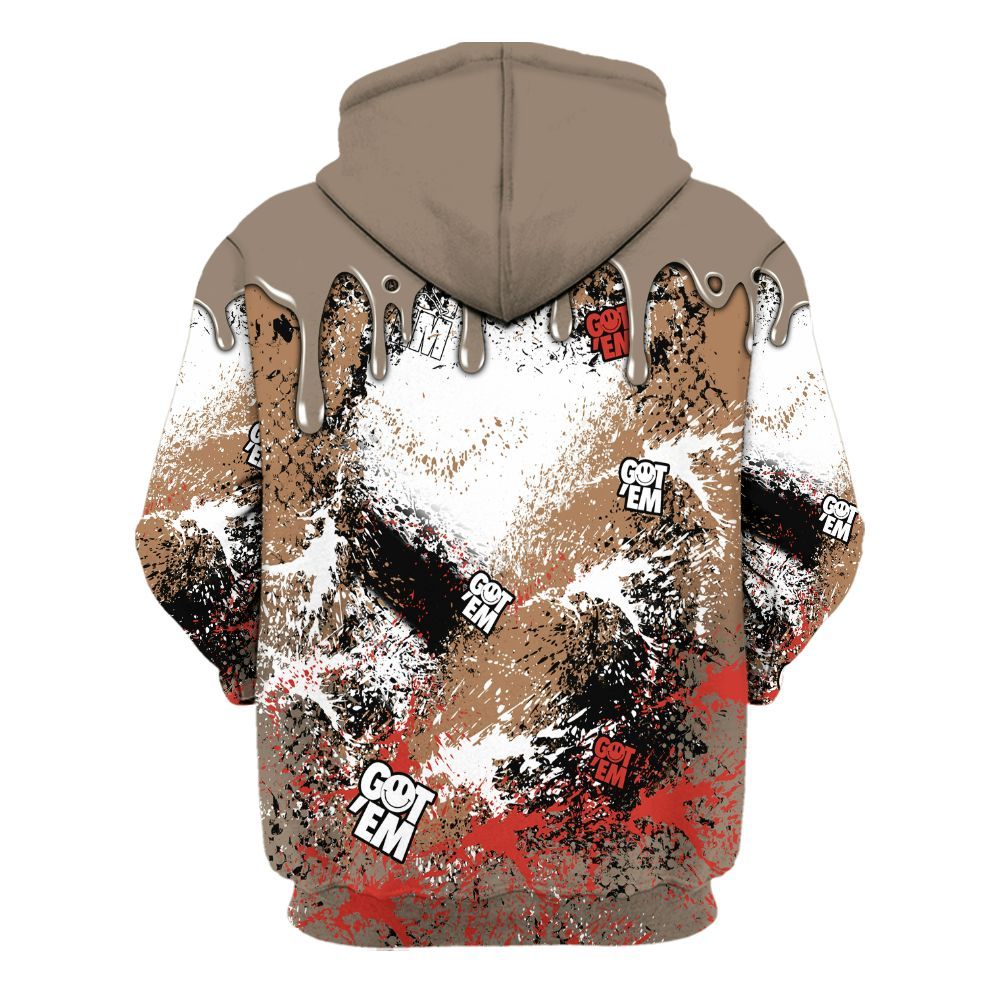 Hoodie To Match Air Max Rocky Distressed - Dripping 23 Drip All Over Print