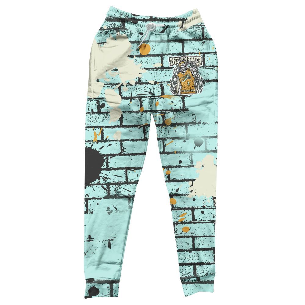 Sweatpant To Match Pure Platinum 4s - Allen Answer Skeleton Brick All Over Print