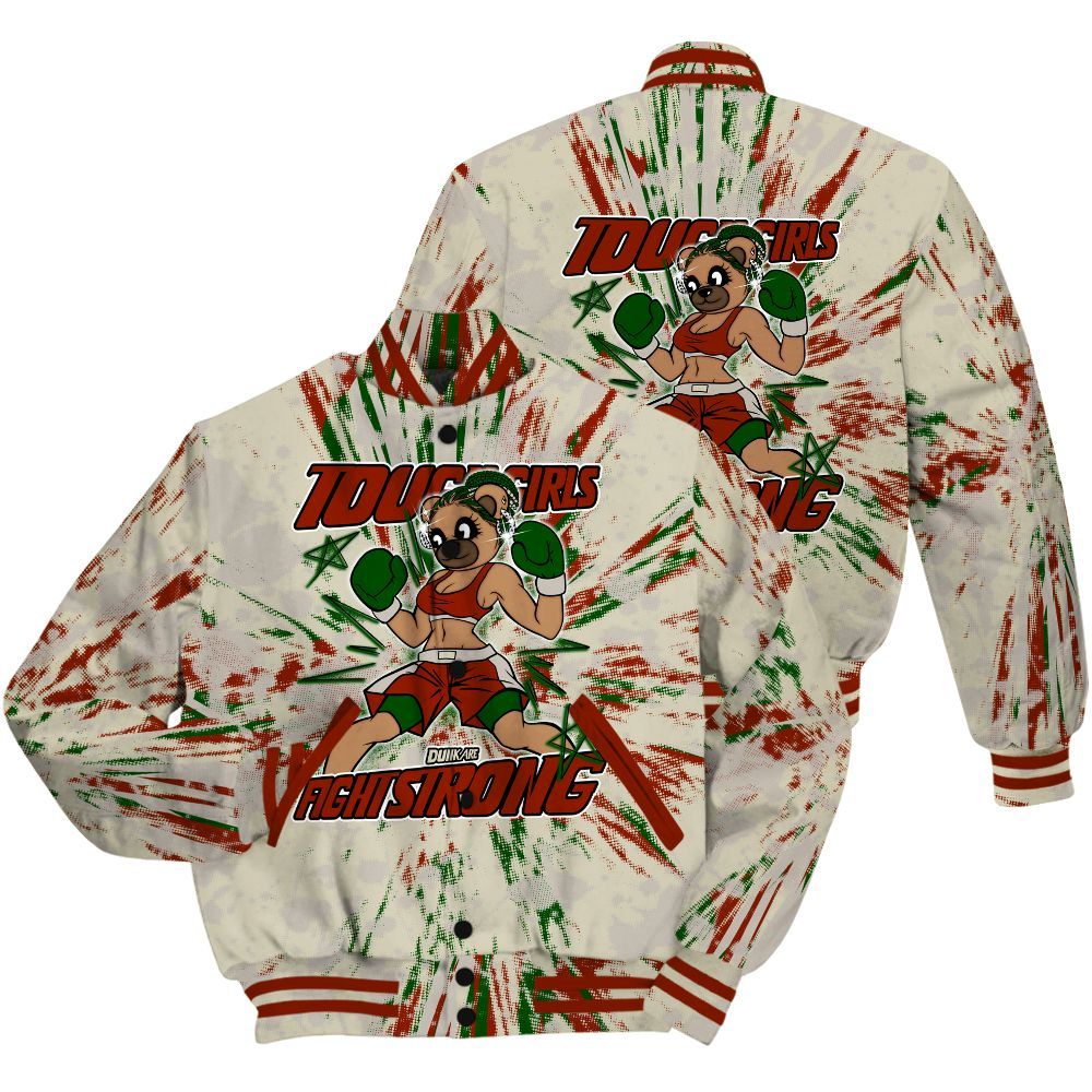 Varsity Jacket To Match El Grito 5s Shirt - Gritty Girls Bear Luxury All Over Print