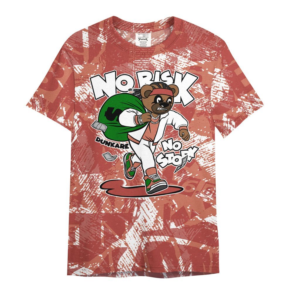 Shirt To Match Dune Red 13s - Certain Bear Abstract Graffiti All Over Print